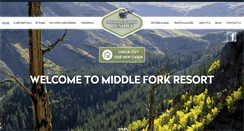 Desktop Screenshot of middleforkresort.com
